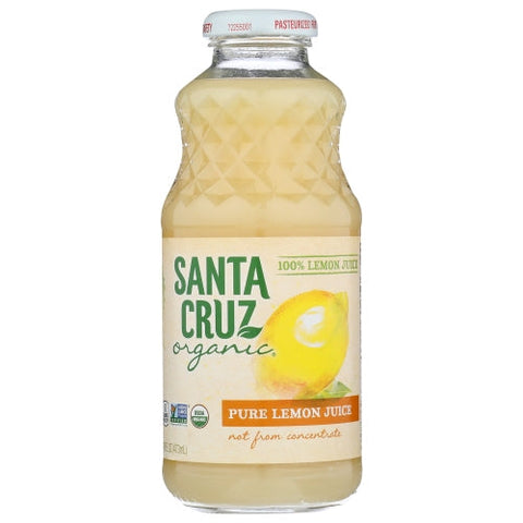 Santa Cruz, Juice Lemon 100% Org, Case of 8 X 16 Oz Santa Cruz