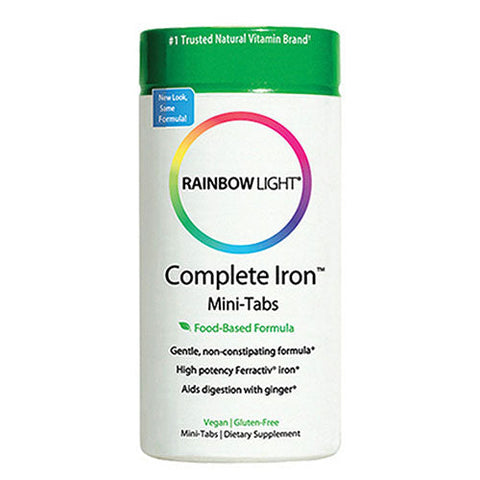 Rainbow Light, Complete Iron Mini-Tabs, 60 Tabs Rainbow Light