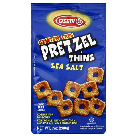 Osem, Sea Salt Pretzel Thins, 7 Oz(Case Of 12) Osem