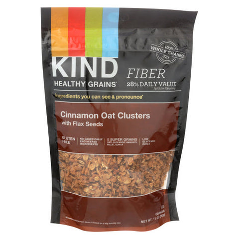 Kind, Cinnamon Oat Clusters With Flax Seeds, 11 Oz(Case Of 6) Kind