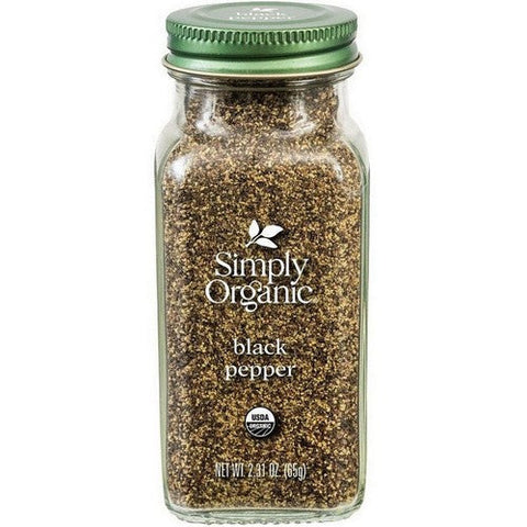 Simply Organic, Black Pepper Medium Grind, 2.31 Oz(Case Of 6) Simply Organic