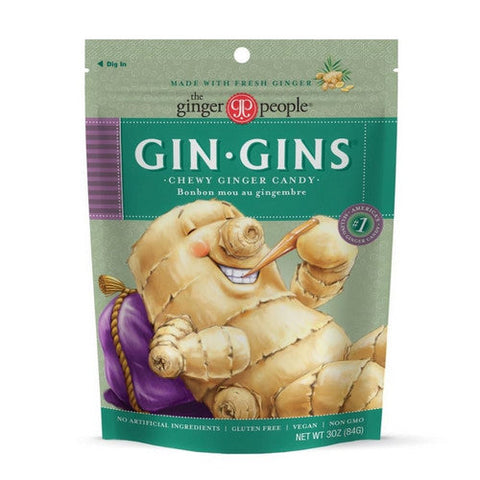 Ginger People, Gin Gins Chewy Ginger Candy Original, 3 Oz(Case Of 12) Ginger People