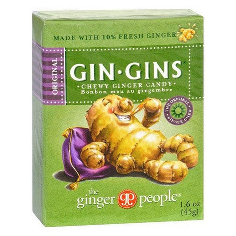 Ginger People, Chews Original Chewy Travel Pack, 1.6 Oz(Case Of 24) Ginger People
