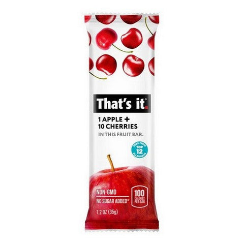 That's It, Apple & Cherry Fruit Bar, 1.2 Oz(Case Of 12) That's It
