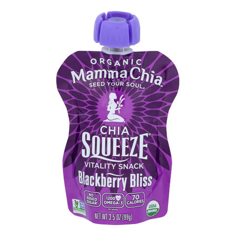 Squeeze Blackberry Bliss 3.5 Oz(Case Of 16) by Mamma Chia