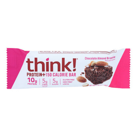Think!, Think Thin Chocolate Almond Brownie Bar, Case of 10 X 1.41 Oz Think!