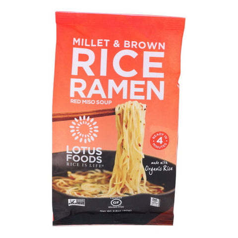 Lotus Foods, Ramen Soup Mix Millet And Brown Rice, 2.8 Oz(Case Of 10) Lotus Foods