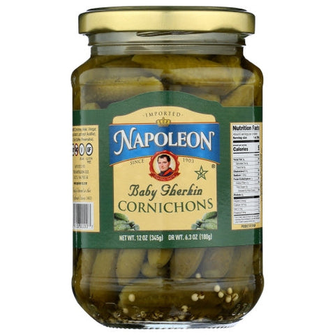 Napoleon Co, Sweet And Crunchy Cornichons, 12 Oz(Case Of 6) Napoleon Co