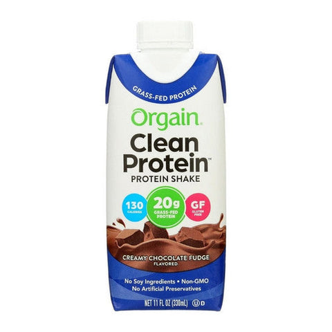 Orgain, Whey Protein Shake Chocolate Fudge, 11 Oz(Case Of 12)