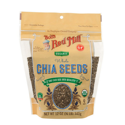 Organic Whole Chia Seed 12 Oz(Case Of 5) by Bobs Red Mill