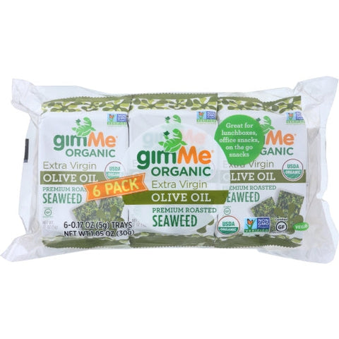 Gimme, Seaweed Rstd Evoo 6Pk, 0.17 Oz(Case Of 8)