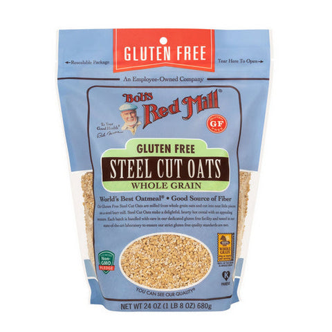 Bobs Red Mill, Steel Cut Oats Gluten Free, 24 Oz(Case Of 4) Bobs Red Mill
