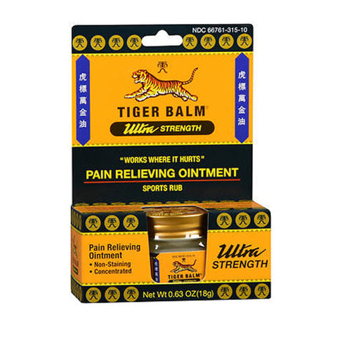 Tiger Balm, Pain Relieving Ointment Ultra Strength, 0.63 Oz Tiger Balm