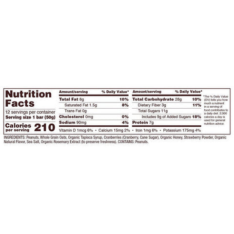 Bobs Red Mill, Peanut Butter Jelly & Oats Bob's Bar, 1.76 Oz(Case Of 12) Bobs Red Mill