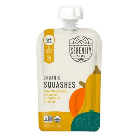 Serenity Kids, Food Baby Squashes Org, 3.5 Oz(Case Of 6) Serenity Kids