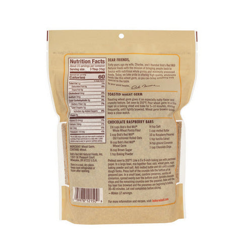 Bobs Red Mill, Wheat Germ, 12 Oz(Case Of 4)