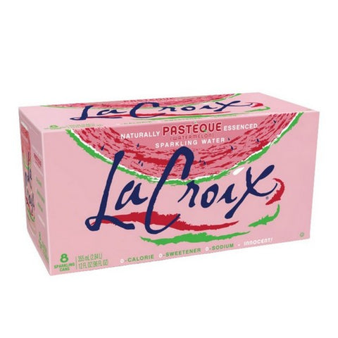 La Croix, Water Sprk Wtrmln 8Pk12Fo, Case of 3 X 96 Oz La Croix