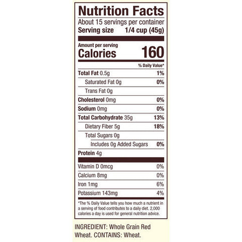 Bobs Red Mill, Red Bulgar Hard Wheat, 24 Oz(Case Of 4) Bobs Red Mill