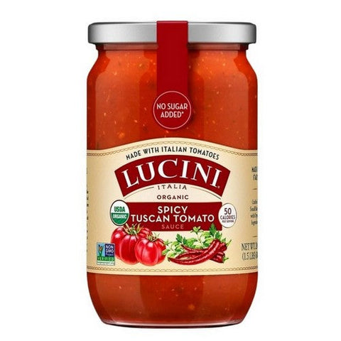 Lucini, Lucini Italia Spicy Tuscan Tomato Sauce, 24 Oz(Case Of 6) Lucini