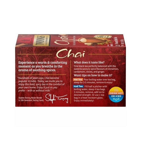 Twinings Tea, Tea Chai, 20 Bags Twinings Tea