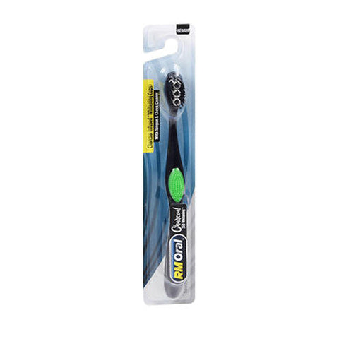 RM Oral, Charcoal 360 Whitening Toothbrush Medium, 1 Count RM Oral