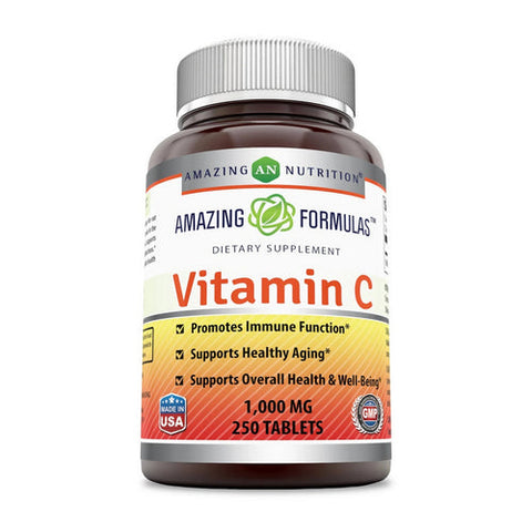 Amazing Nutrition, Amazing Formulas Vitamin C, 1000 mg, 250 Tabs Amazing Nutrition