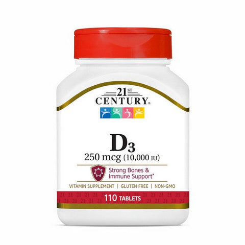 21st Century, Vitamin D3, 250 Mcg, 110 Tabs 21st Century