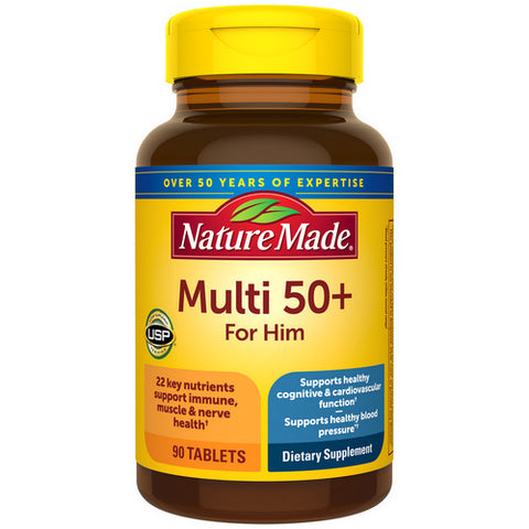 Nature Made, Multi For Him 50 Plus, 90 Tabs Nature Made