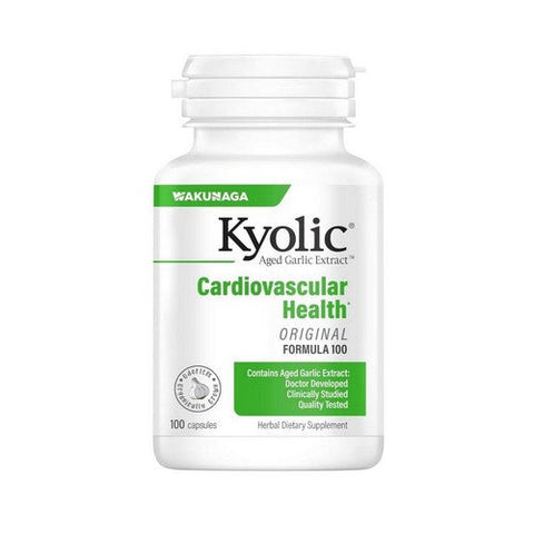 Kyolic, Aged Garlic Extract Cardiovascular Health Original Formula 100, YEAST FREE #100 , 100 CAP
