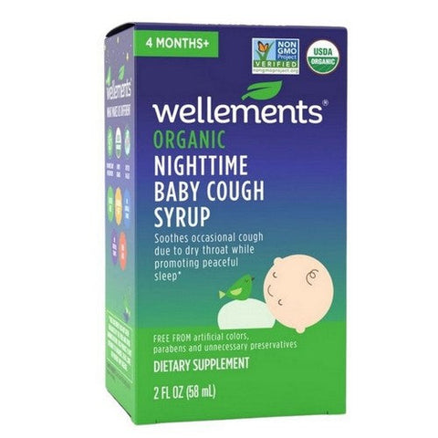 Wellements, Organic Baby Cough & Mucus Night Time, 2 Oz Wellements