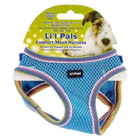 Li'l Pals, Comfort Mesh Harness Blue Lagoon, Small (Neck: 8-10") Li'l Pals