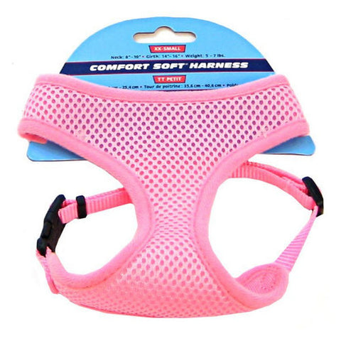 Coastal Pet, Comfort Soft Adjustable Harness - Pink, XX-Small - Dogs 5-7 lbs -(Girth Size 14"-16") Coastal Pet