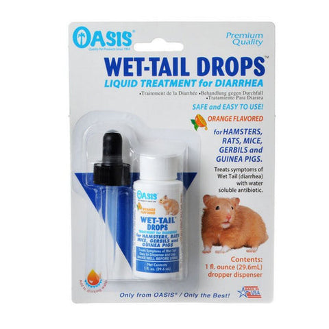 Oasis Biocompatible, Small Animal Wet Tail Drops - Diarrhea Treatment, 1 oz Oasis Biocompatible
