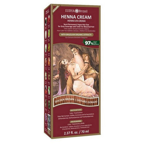 Surya Henna, Henna Cream Golden Brown, 2.31 Oz Surya Henna