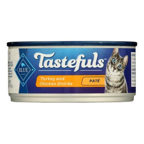 Blue Buffalo, Tastefuls Adult Cat Turkey and Chicken Entree Pate, 5.5 Oz