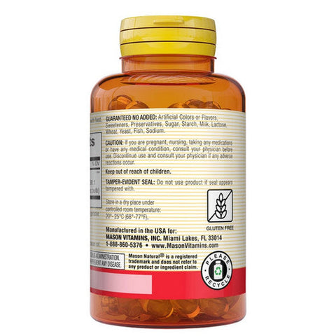 Mason, Garlic Oil, 500mg, Odorless 100 Soft Gels Mason