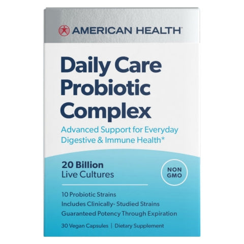 American Health, Daily Care Probiotic Complex, 30 Caps American Health