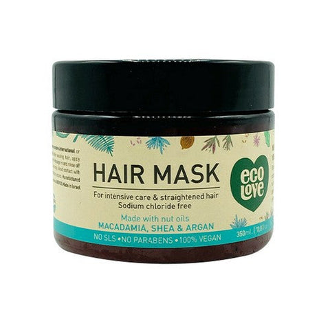 Eco Love, Hair Mask for Intensive Care & Straightened, 11.8 Oz Eco Love