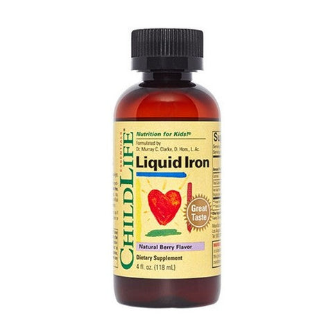 Child Life Essentials, Liquid Iron Natural Berry Flavor, 4 Oz Child Life Essentials