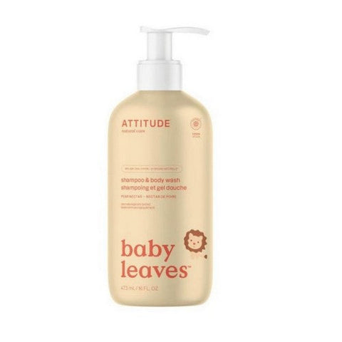 Attitude, Baby Leaves 2-in-1 Shampoo Pear Nectar, 16 Oz Attitude