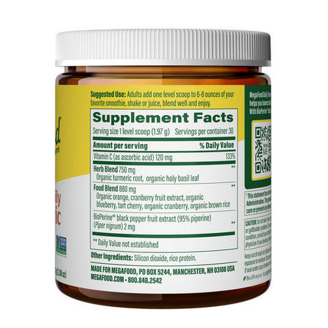MegaFood, Daily Turmeric Nutrient Booster Powder, 2.08 Oz MegaFood