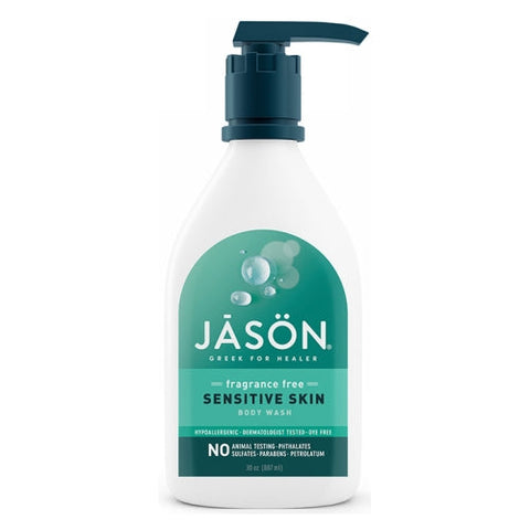 Jason Natural Products, Fragrance Free Sensitive Skin Body Wash, 30 Oz Jason Natural Products