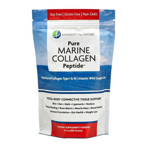 Longevity by Nature, Hydrolyzed Pure Marine Collagen Peptide, 7.1 Oz Longevity by Nature