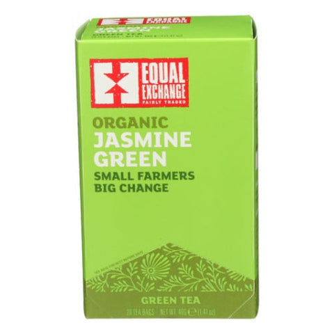 Equal Exchange, Organic Jasmine Green Tea, 20 Bags (Case of 6) Equal Exchange