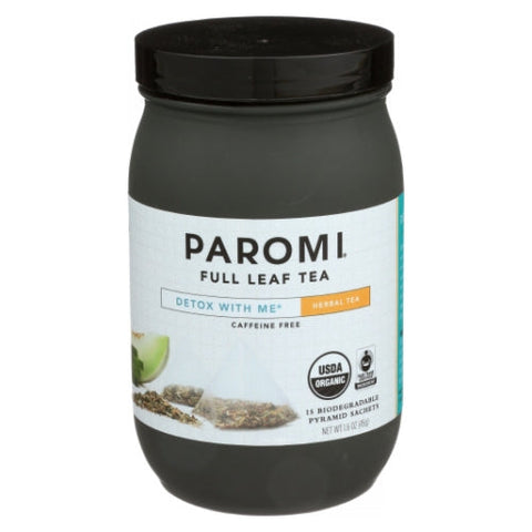 Paromi Tea, Detox With Me Rooibos Organic Tea, 15 Bags (Case of 6) Paromi Tea