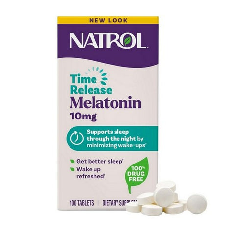 Natrol, Time Release Melatonin, 10 Mg, 100 Tablets