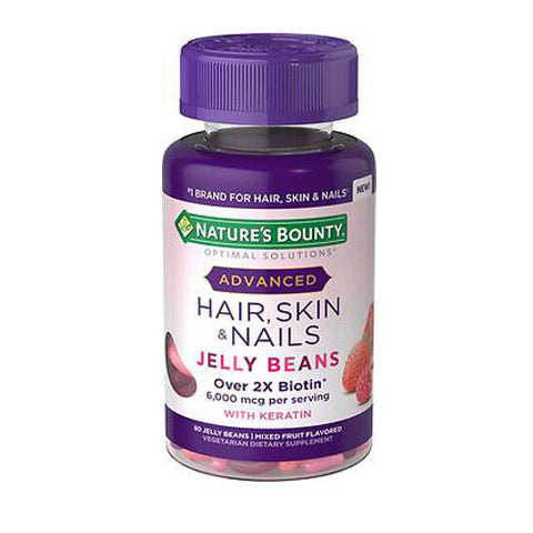Nature's Bounty, Nature's Bounty Optimal Solutions Hair Skin and Nails Jelly Bean, 80 Count Nature's Bounty