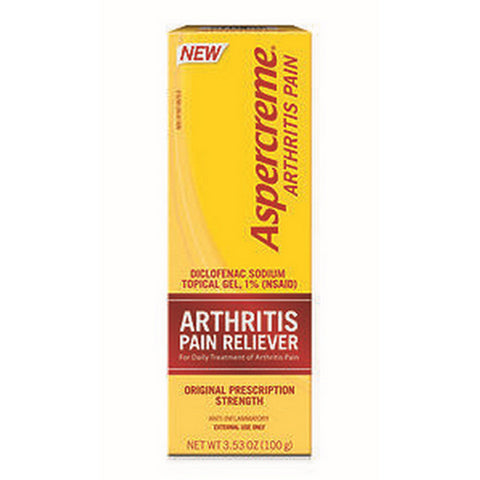 Arthritis Pain Reliever Diclofenac Sodium 1% Topical Gel 3.53 Oz by Aspercreme
