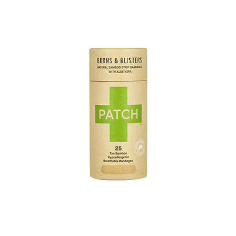 Nutricare, Burns & Blisters Patch Aloe Vera Bamboo Adhesive, 25 Count