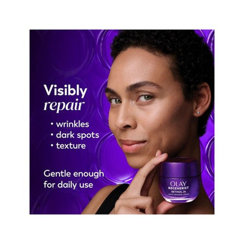 Crest, OLAY Regenerist Retinol 24 Night Moisturizer Fragrance-Free, 1.7 Oz
